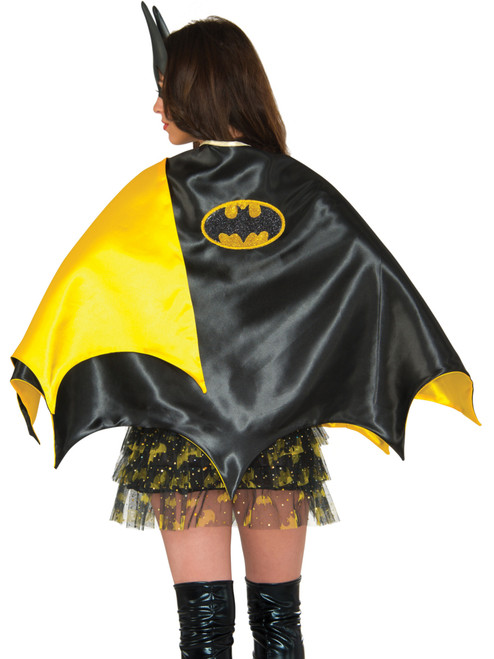 Adult's Deluxe Classic Superhero Batgirl Cape Costume Accessory