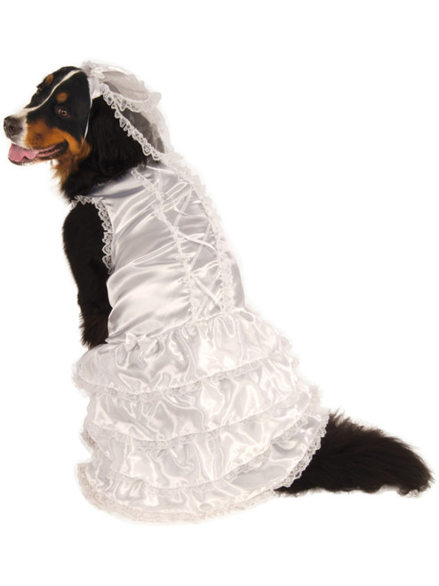 Big Dogs Married Marriage Wedding Bride Girl Dog Pet Costume