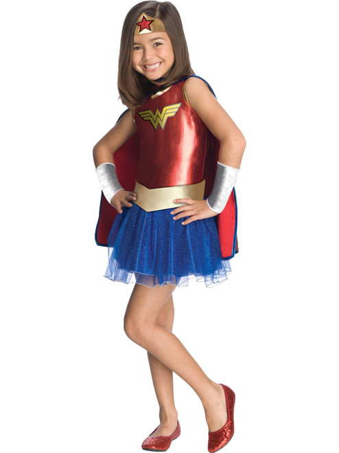 Child's Girl's DC Comics Justice League Wonder Woman Tutu Dress Costume Set
