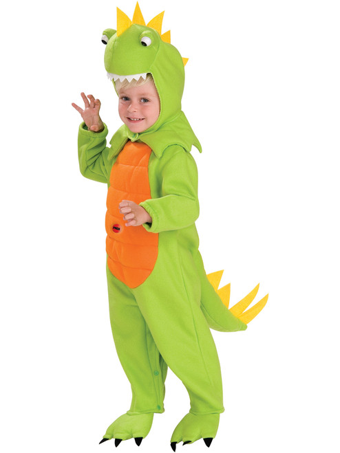 Deluxe Child Boys Dinosaur Green T-Rex Suit Costume