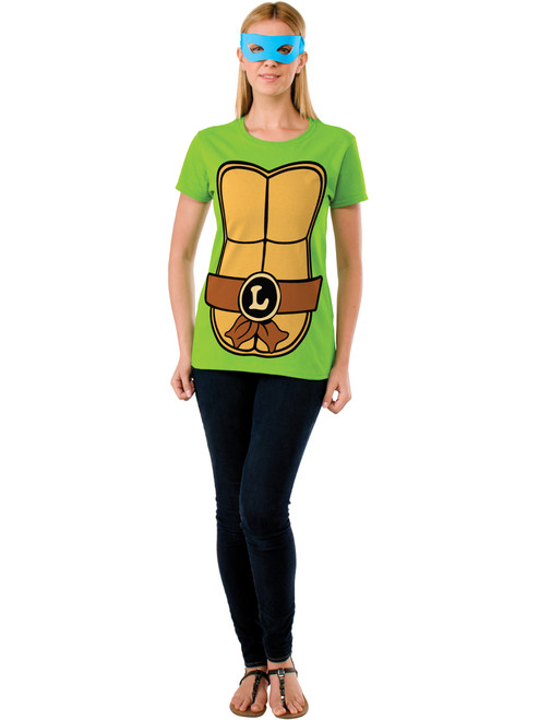 Adult Womens Teenage Mutant Ninja Turtles Leonardo T-Shirt