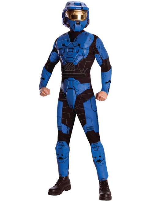 Adult's Mens Halo Guardians Nightfall Spartan IV Blue Armor Costume