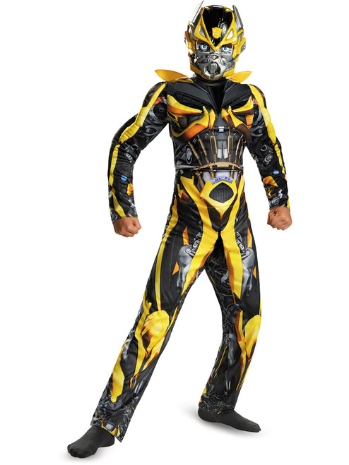 Childs Boys Hasbro Transformers 4 Age of Extinction Bumblebee Muscle Costume