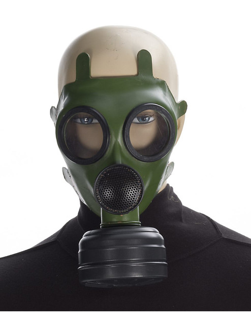 Deluxe Adult Bio-Hazard Green Police SWAT Gas Mask Gasmask