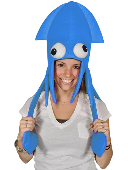 Novelty Blue Squid Octopus Hat Costume Party Hat Cap