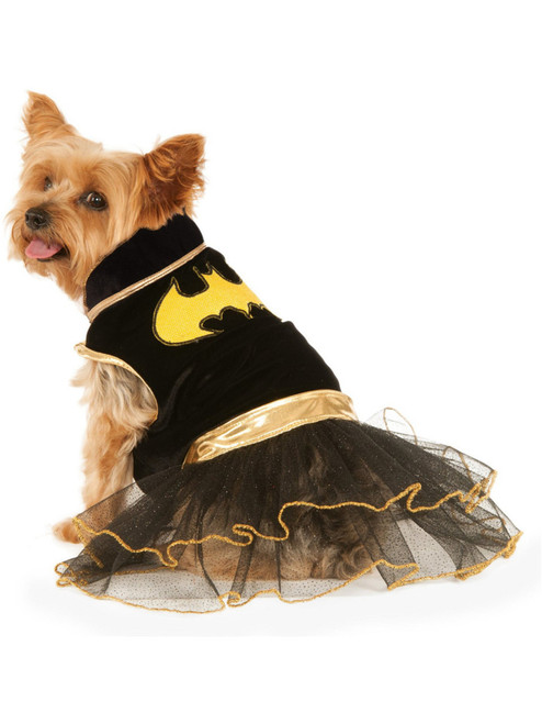 Classic Black Batgirl DC Comics Superhero Tutu Dress Pet Dog Costume