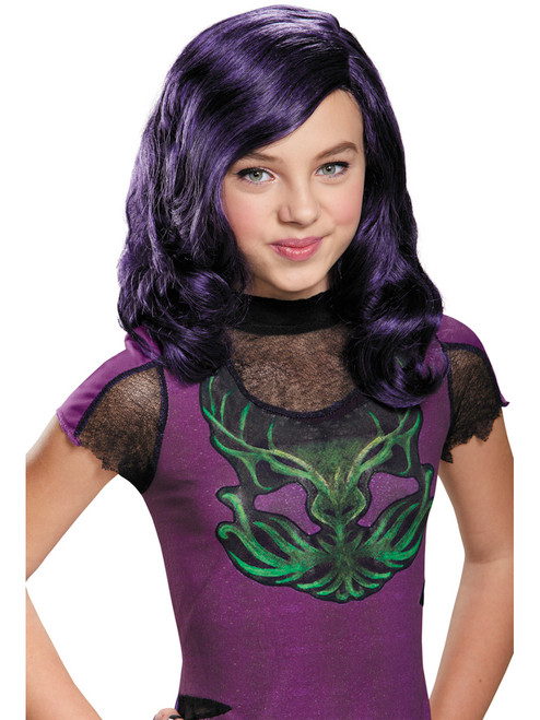 Childs Girls Mal The Descendants Wig Costume Accessory