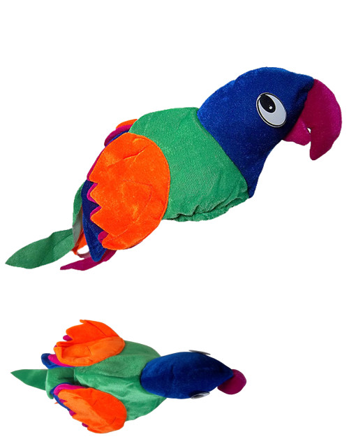 Plush Parrot head Parrot Hat Costume Accessory