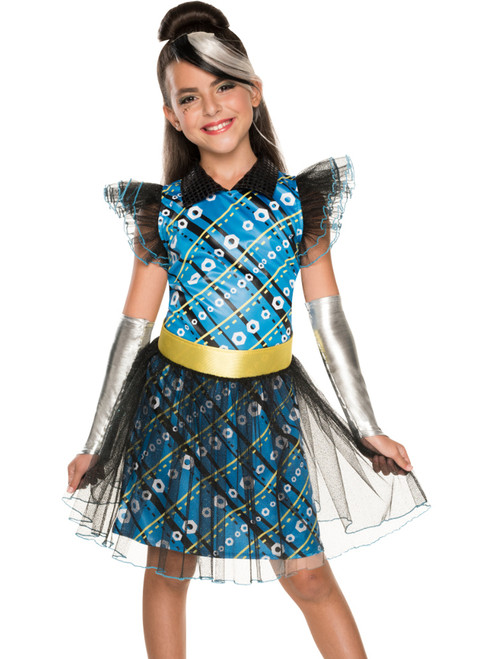 Child's Girls Monster High Frankie Stein Dress Costume