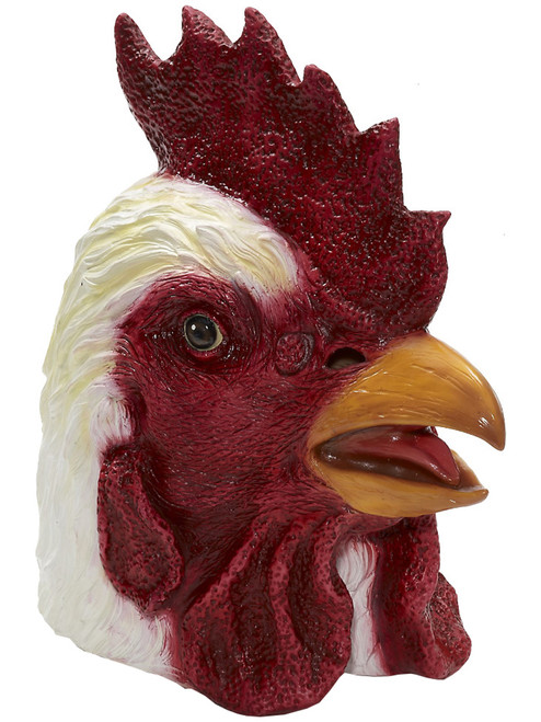 Adult's Animal Rooster Full Overhead Latex Mask Costume Accessory