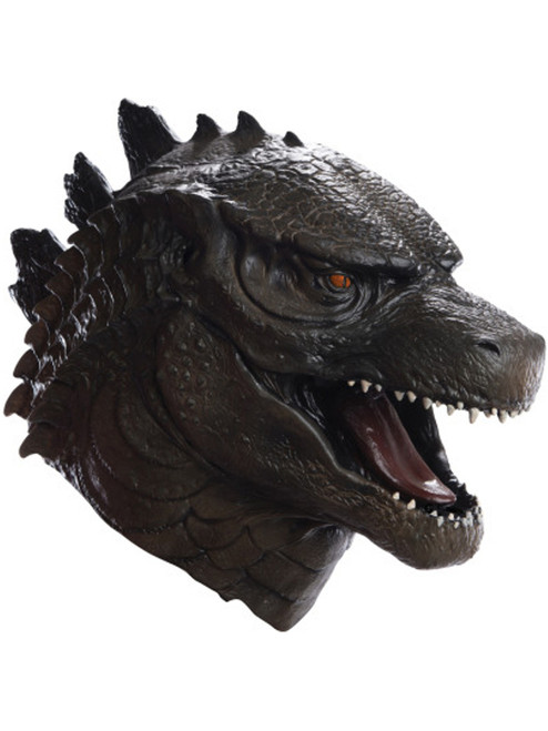 Adults Deluxe Godzilla Latex Mask Overhead Full Mask Dinosaur Costume Accessory