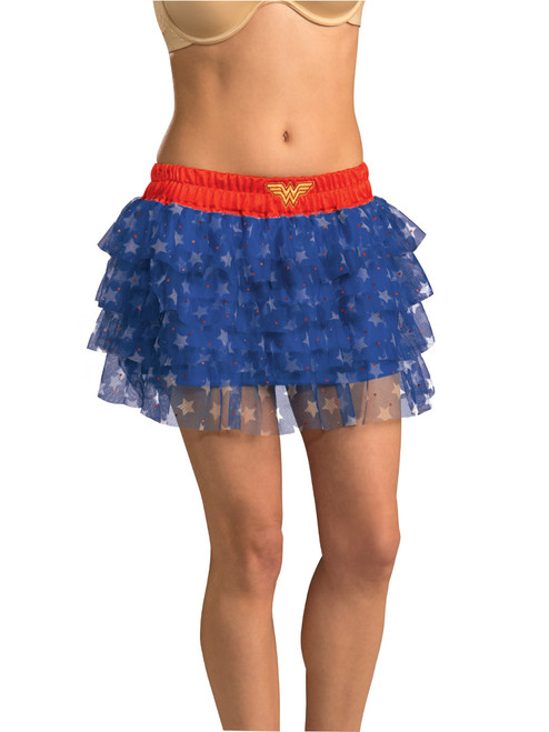 Adult Womens Sexy DC Comics Justice League Size 12 Wonder Woman Sequin Skirt