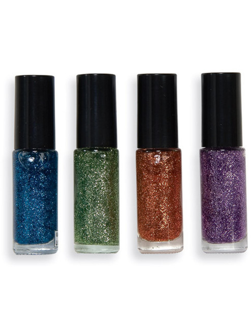 Women's Glitter Nail Polish Assorted Colors Costume Accessory Make-Up