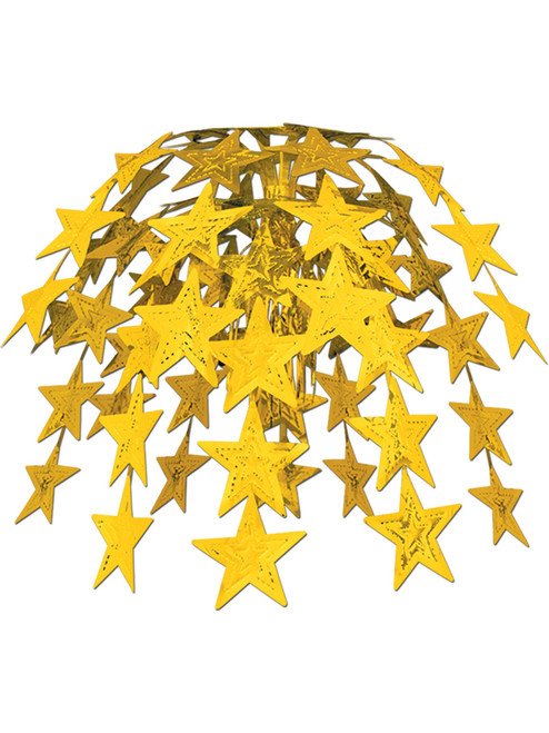Hollywood Gold Star Cascade Dangler Hanger Party Decoration