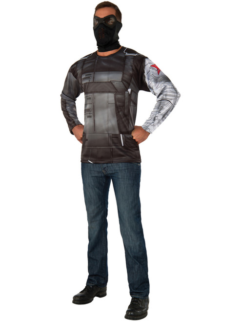 Men S Captain America Civil War Winter Soldier Shirt And Mask