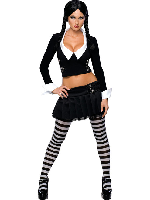 Adult Women's Sexy The Addams Family Wednesday Costume