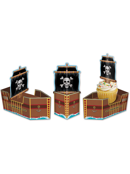 Pirate Buccaneer Treasure Ship Party Favor Storage Box Decoration