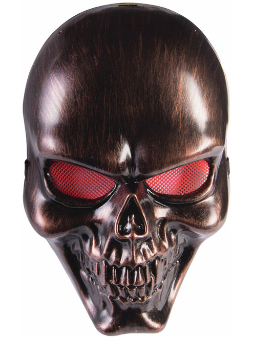 Bronze Skeleton Skull Mask Halloween Costume Accessory