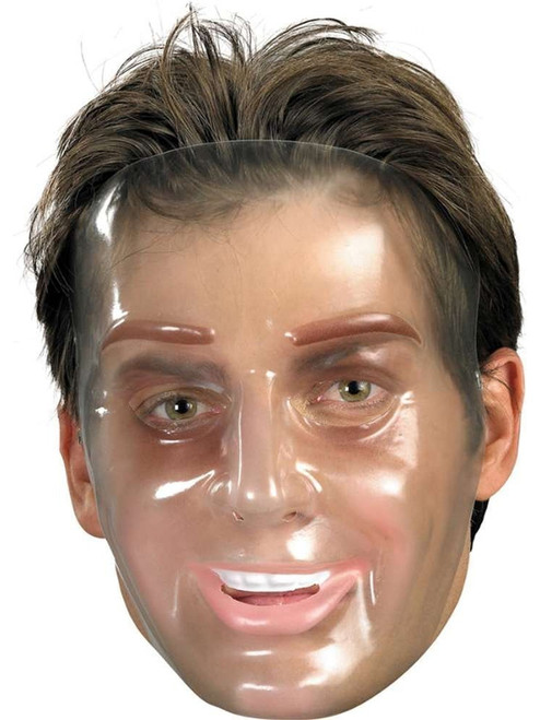 Adult's Transparent Man Halloween Costume Face Mask Facemask