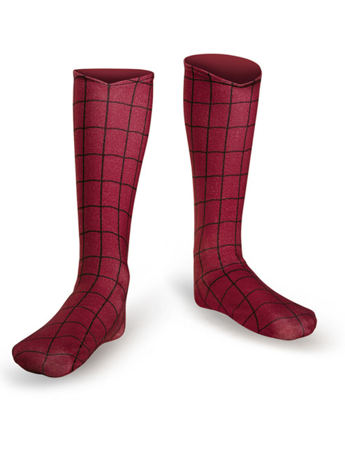 Adult The Amazing Spider-Man 2 Red and Black Costume Accessory Boot Covers