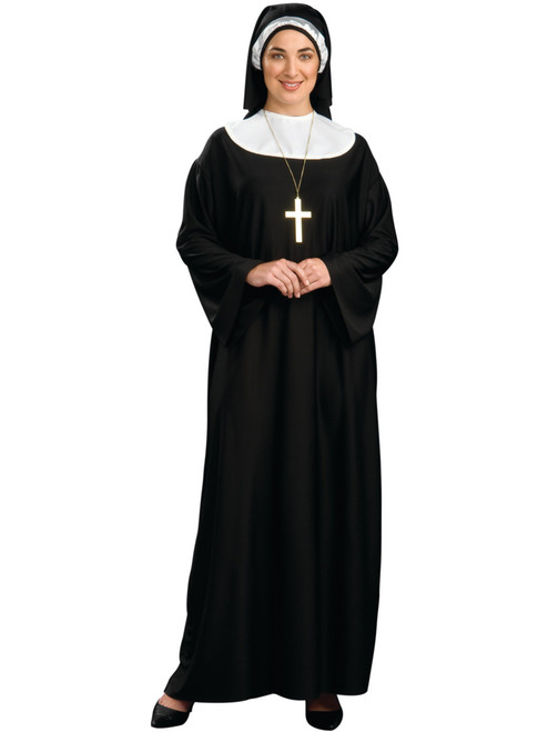 Womens Standard Church Nun Dress Full Costume