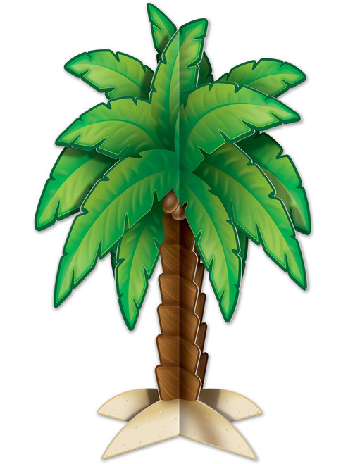 3D Palm Tree Stand Up Prop Scene Setter Party Halloween Decoration