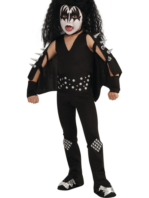 Kiss The Demon Gene Simmons Rock Star Costume Toddler 2-4