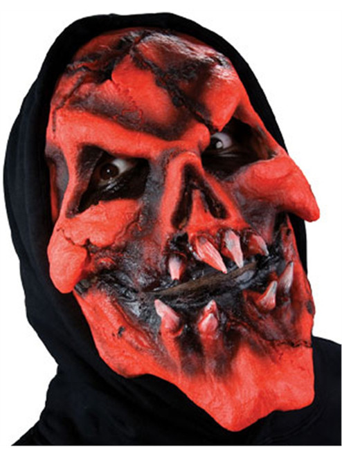 Reel FX Flaming Red Skull Theater Make Up Costume Mask