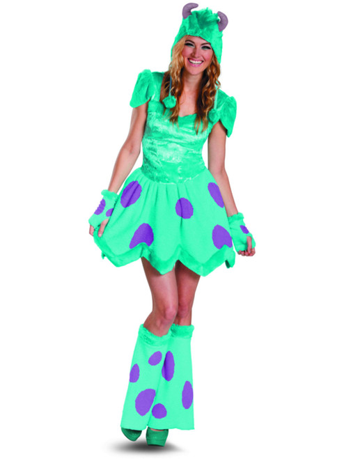 Women's Sassy Sexy Sully Monsters Inc University Costume