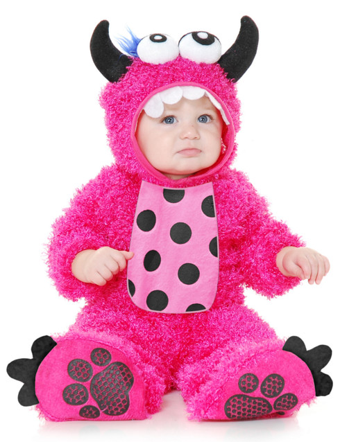 Child Hot Pink Little Cute Monster Madness Dragon Costume