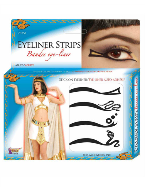 Deluxe Cleopatra Egyptian Stick On Eyeliner Accessory Makeup Kit