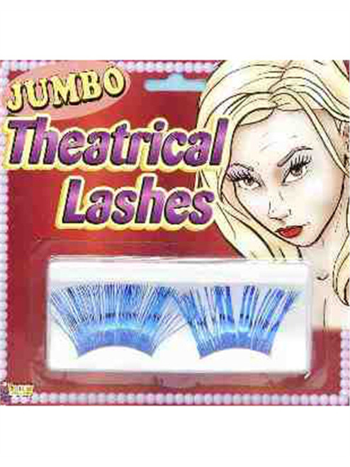 Women's Sexy Jumbo Blue Burlesque Costume Eyelashes