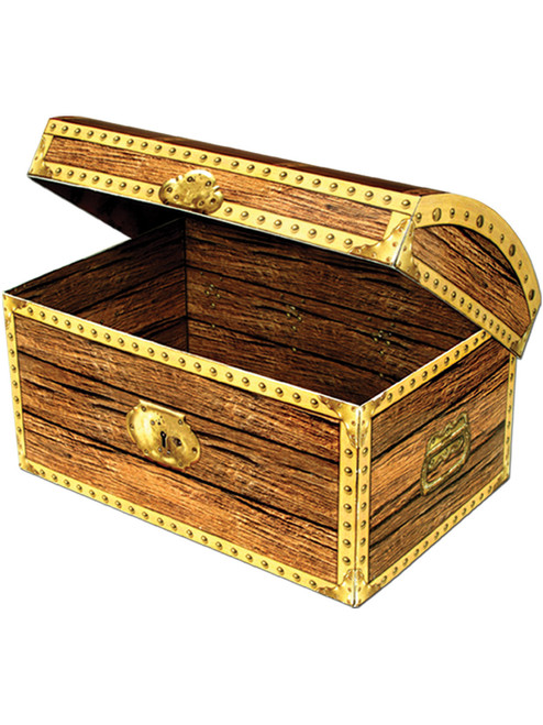 Pirate Buccaneer Medium Treasure Chest Party Favor Storage Box Decoration