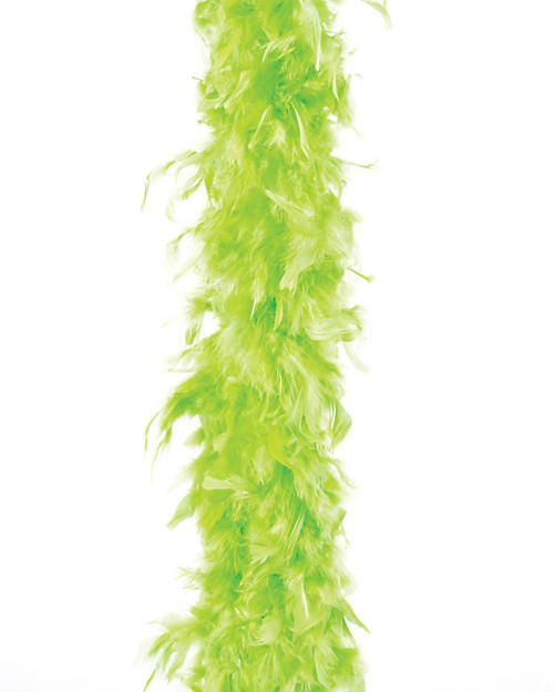 Dozen Neon Green 72" Feather Boas 20's Show Girl Cabaret Costume Accessory