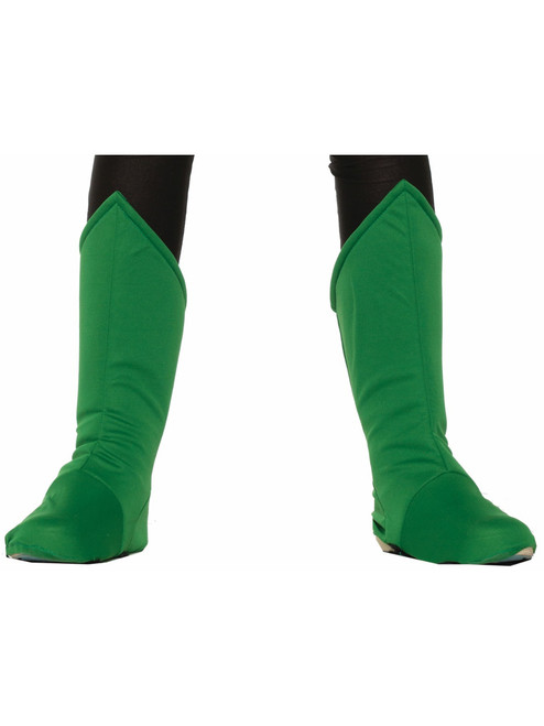 Child's Be Your Own Superhero Super Hero Green Boot Tops Costume Accessory