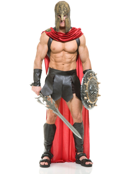 Mens Spartan Warrior Costume Set
