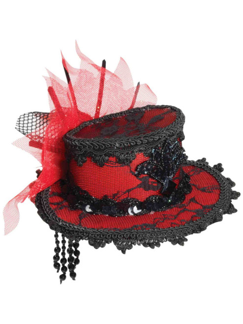 Red mini top hat Clearance
