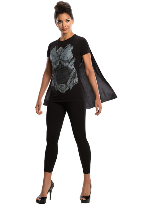 Adult Womens Superman Man of Steel Faora T-Shirt Costume Top