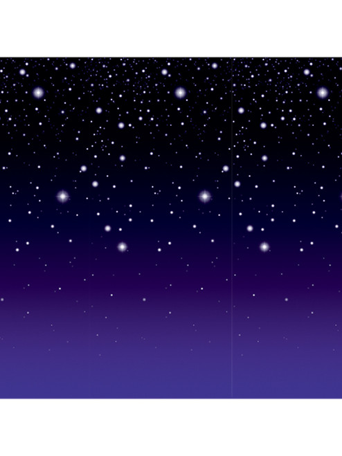 Magical Dark Starry Night Backdrop Decoration
