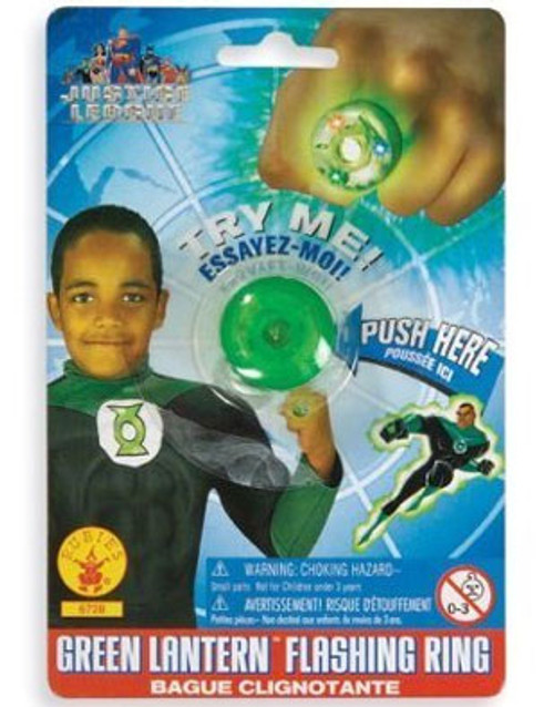 The Green Lantern Flashing LED Costume Accessory Ring