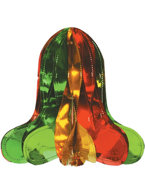 Deluxe Gold Red Metallic Bell Burst Wall Ceiling Hangers Danglers Decoration