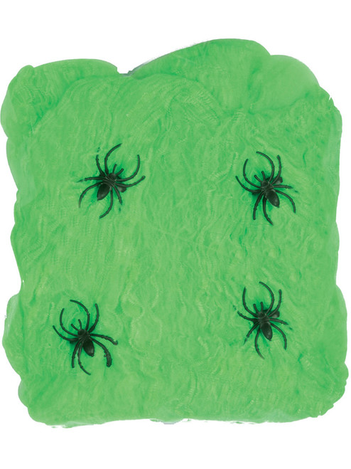 FR Giant Slime Green Spider Web Webbing Scary Halloween Haunted House Decoration