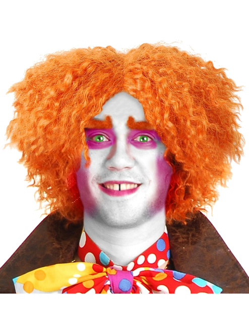 Alice In Wonderland Movie Mad Hatter Costume Orange Wig