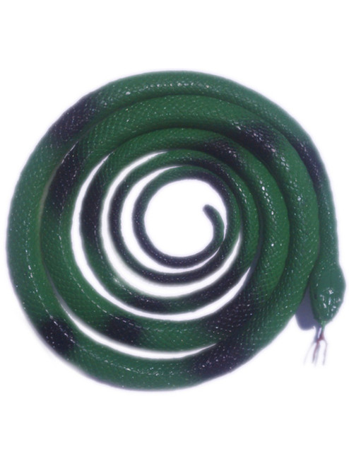 Large Rubber 60" Green Prop Costume Decoration Snake