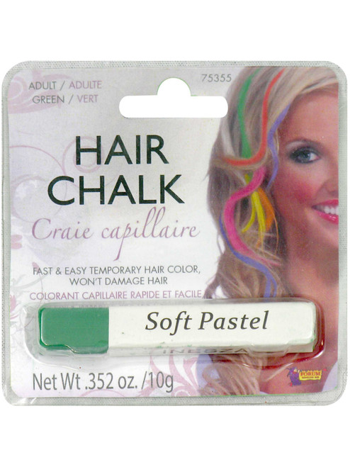 Green Pastel Hair Chalk Temporary Hair Coloring Costume Accessory