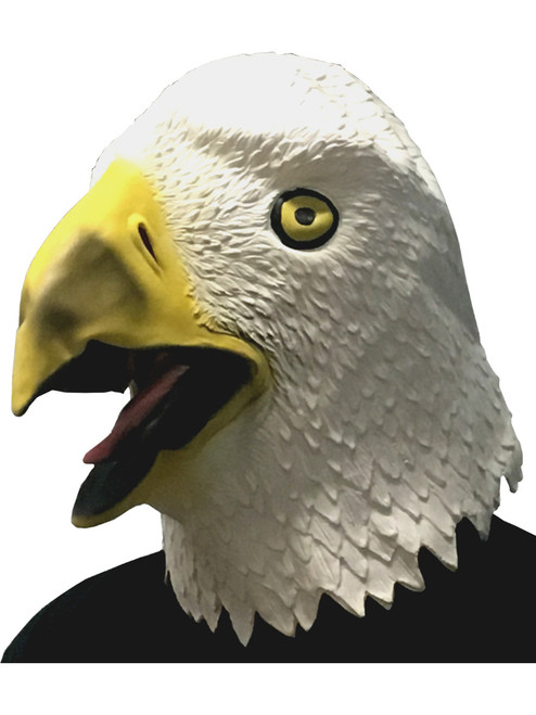 Adults Funny Bald Eagle Animal Full Overhead Latex Mask Costume Accessory