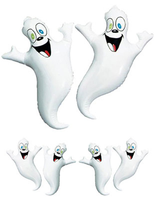 2 Large 16 Inch Inflatable Halloween Ghosts Decorations