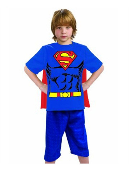 Boys Superman Justice League T-Shirt Mask and Cape Costume