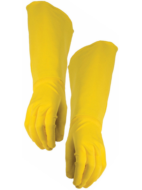 yellow superhero gloves