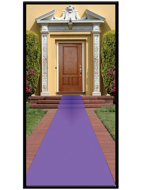 Purple Carpet Floor Sidewalk Runner With Double Stick Tape Party Decoration
